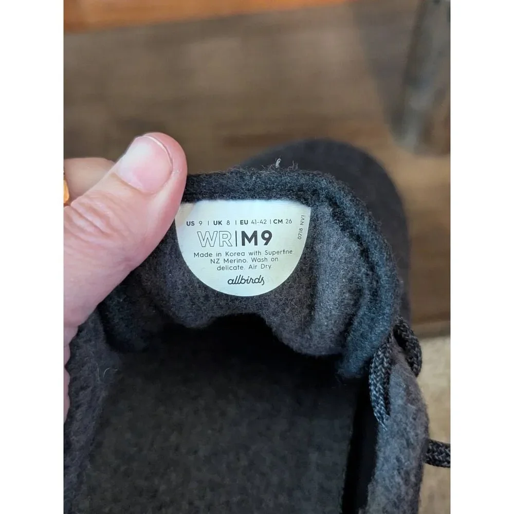 Allbirds Sneakers Navy Men’s 9 Wool Runners Shoe Size 9 0919 NV1